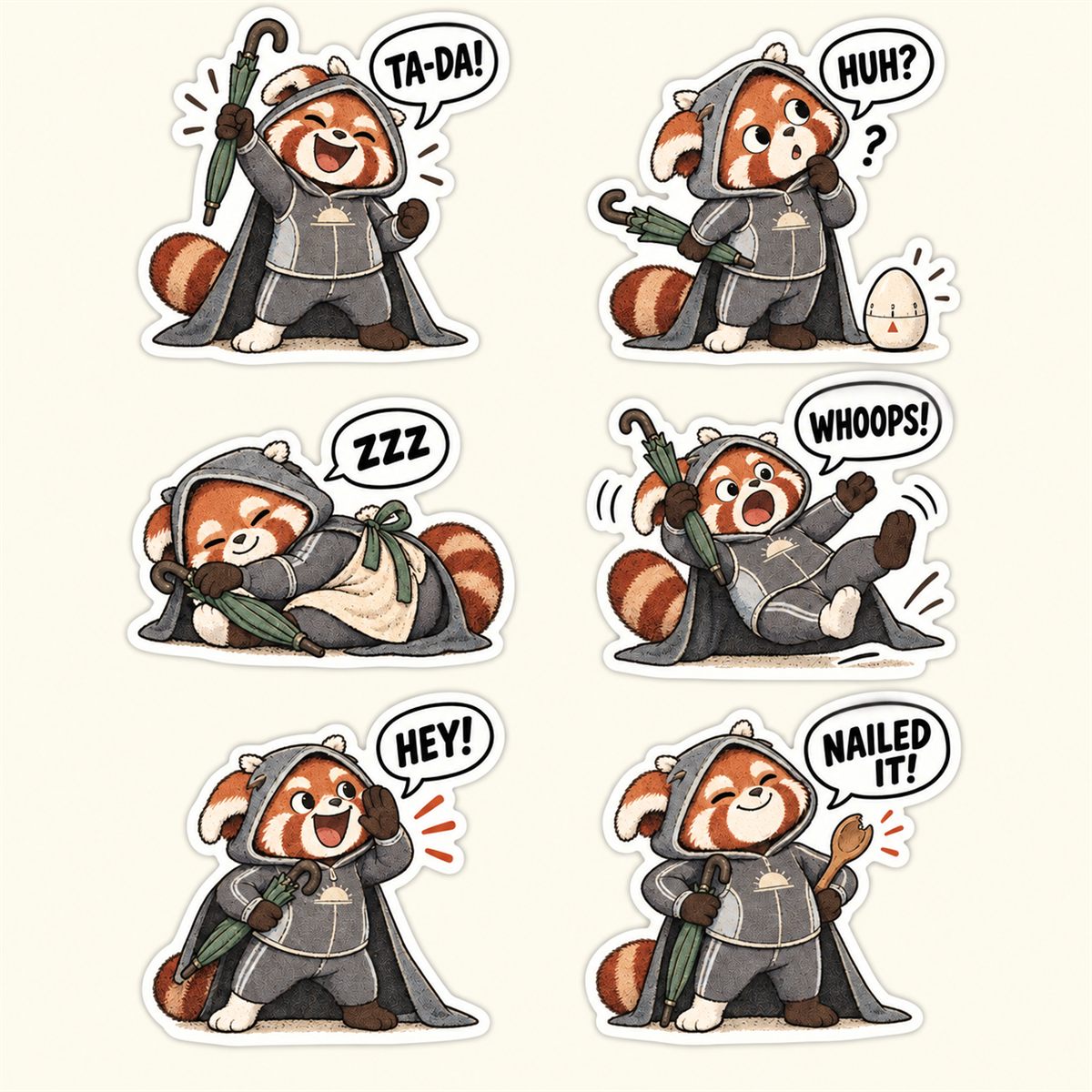 Die-cut sticker sheet made with the app