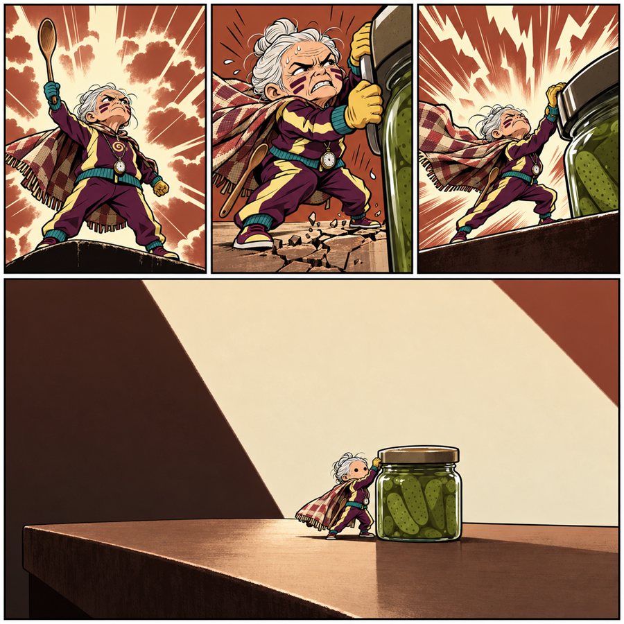 The Lid — an epic battle against a jar