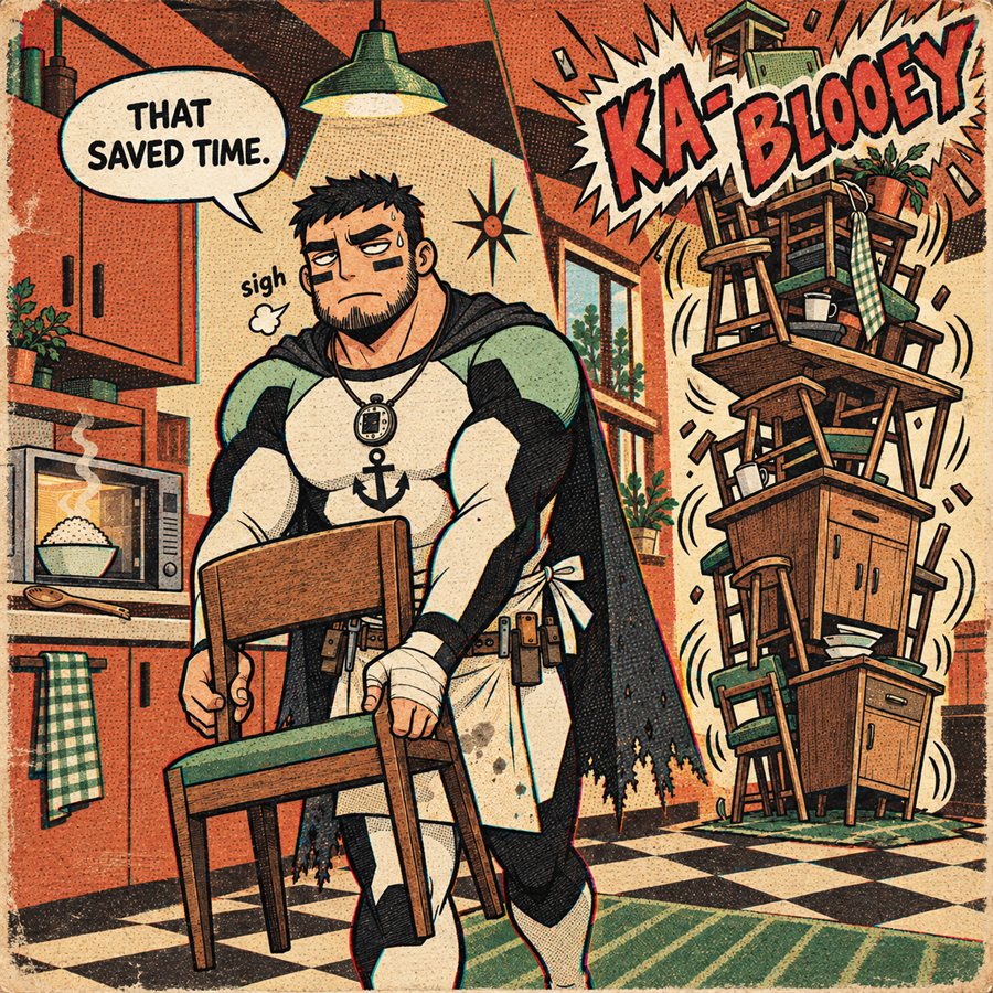 Newsprint Pulp art style sample