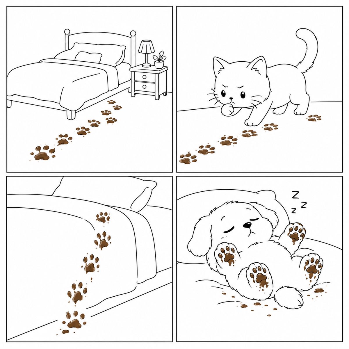 Minimal Line Art comic