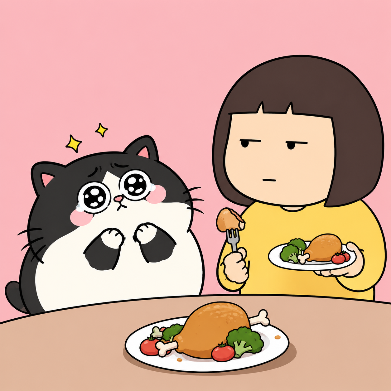 A grid of 4 different pet comics