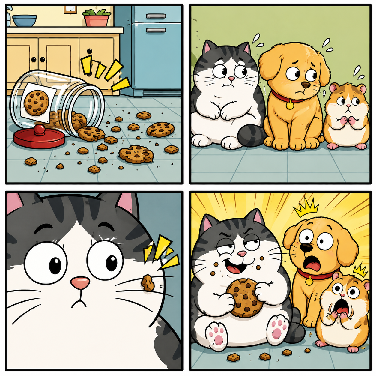 Pet whodunit comic