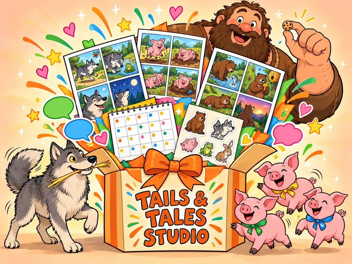 Everything you get with Tails & Tales Studio